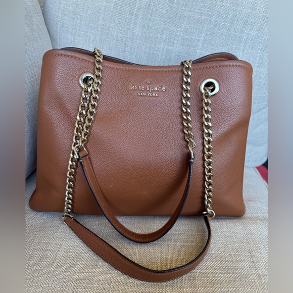 Kate spade Jordyn chain tote Tan ginger NWOT - Picture 4 of 17